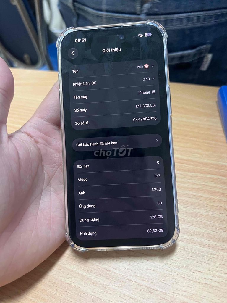 Apple iPhone 15 128GB Đen. Mua bán Điện thoại tại Quận Liên Chiểu Đà Nẵng được đăng bởi iPorn hình 1