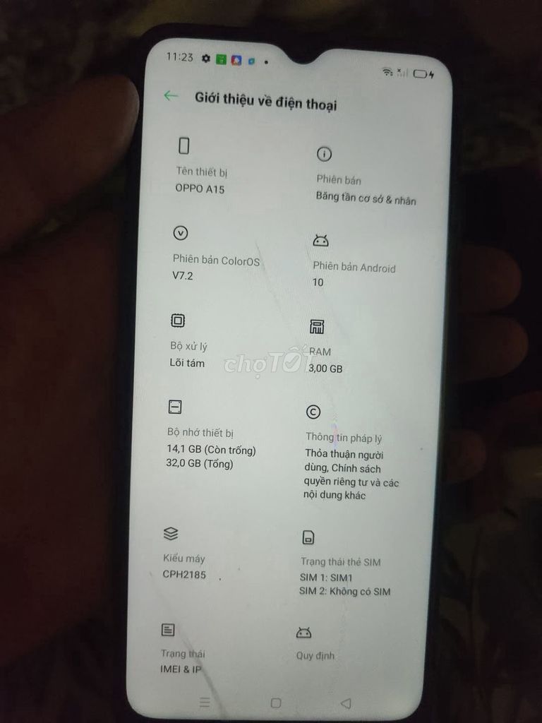 OPPO A15 3GB/32GB Android 10. Mua bán Điện thoại tại Thành phố Thủ Đức Tp Hồ Chí Minh được đăng bởi Hội Đồ Điện Tử hình 1