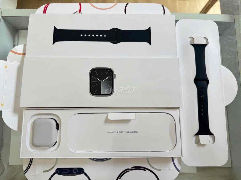 Bán đh apple watch sr9:41 Thép đen lte Esim keng