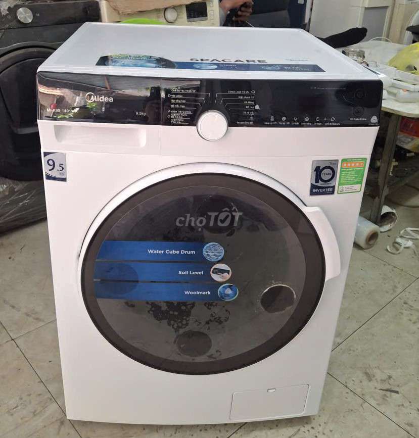 Máy giặt Midea 9.5kg Inverter Trắng. Mua bán Máy giặt tại Quận 5 Tp Hồ Chí Minh được đăng bởi Shop tủ lạnh máy giặt hình 1