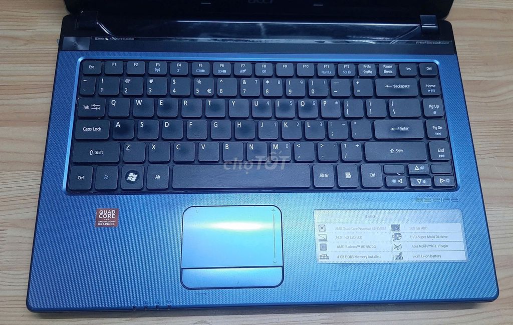 Xác Laptop ACER ASPIRE 4560; Xanh Navy.