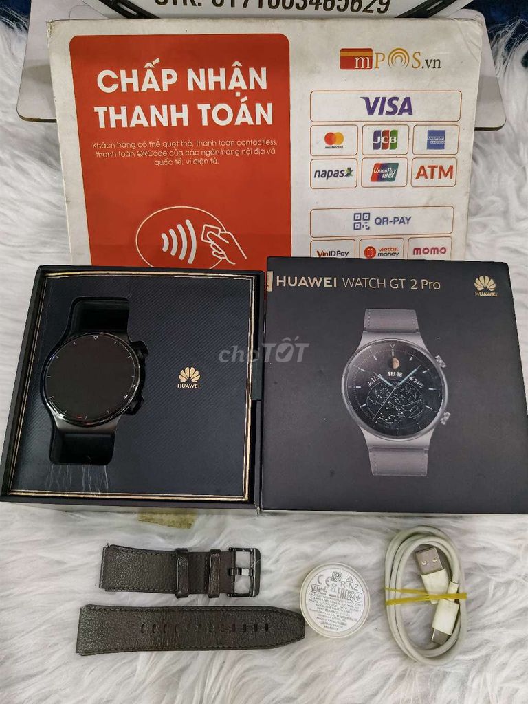 Huawei Watch GT2 Pro dây da zin + dây silicon zin. Mua bán Thiết bị đeo thông minh tại Quận Tân Phú Tp Hồ Chí Minh được đăng bởi Phan Tấn SmartWatch hình 1