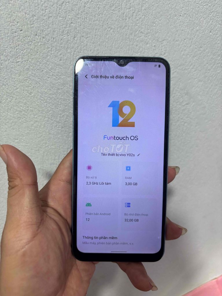 Vivo Y02s 32GB Xanh. Mua bán Điện thoại tại Thành phố Bà Rịa Bà Rịa - Vũng Tàu được đăng bởi thanh lý hình 1