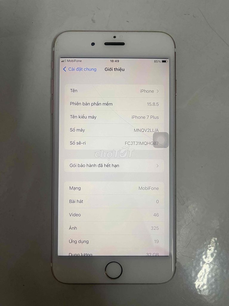 Apple iPhone 7 Plus 32GB Vàng hồng. Mua bán Điện thoại tại Quận Hải Châu Đà Nẵng được đăng bởi Minh Hạ hình 1