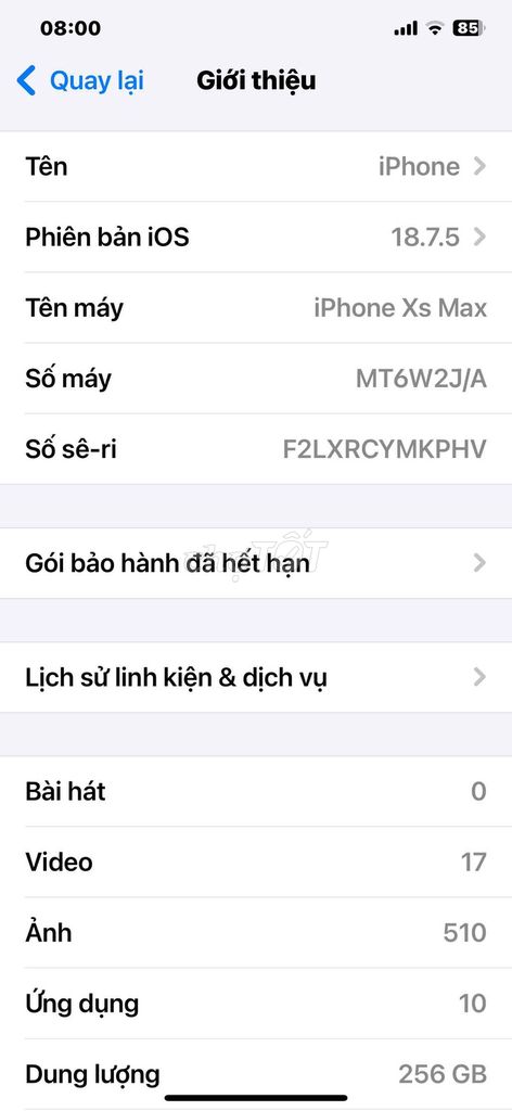 Apple iPhone XSMax 256GB. Mua bán Điện thoại tại Quận Bình Tân Tp Hồ Chí Minh được đăng bởi Công Bảo hình 1