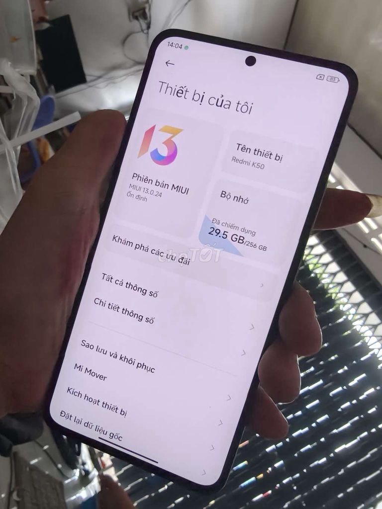 Xiaomi Redmi K50 256GB Xanh. Mua bán Điện thoại tại Thành phố Bến Tre Bến Tre được đăng bởi Từ Tuấn Bến Tre hình 1