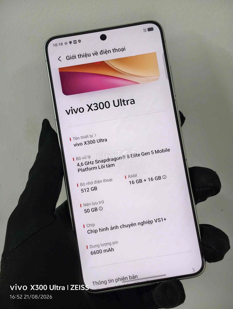Vivo X300 Ultra 16GB/512GB Xanh Lá. Mua bán Điện thoại tại Thành phố Đà Lạt Lâm Đồng được đăng bởi Lộc Lá Mô Bai hình 1