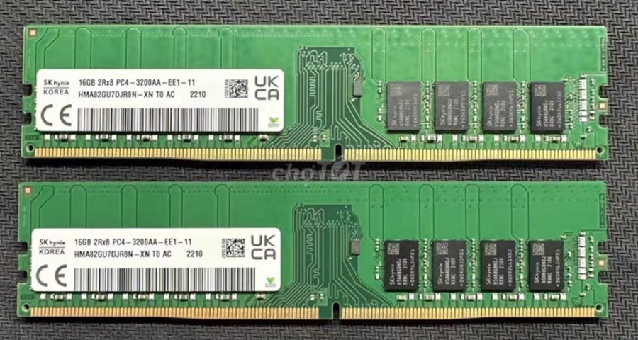 Cần bán 1 thanh RAM SK Hynix 16GB DDR4 2400hz. Mua bán Linh kiện (RAM, Card...) tại Huyện Thanh Trì Hà Nội được đăng bởi Totoro Shop hình 1