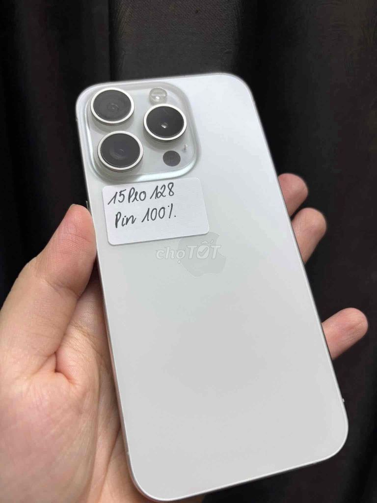 15 Pro 128GB Trắng zin đẹp pin 100 % có khay sim. Mua bán Điện thoại tại Quận Long Biên Hà Nội được đăng bởi hồ mạnh hiếu hình 1