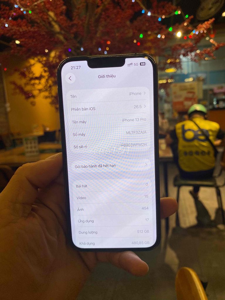 Apple iPhone 13 Pro 512GB Xám 94%. Mua bán Điện thoại tại Quận Gò Vấp Tp Hồ Chí Minh được đăng bởi HQ1986 Thanh Lý Cầm Đồ hình 1