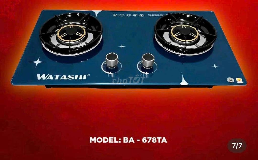 Bếp ga âm Watashi BA - 678TA. Mua bán Bếp, lò, đồ điện nhà bếp tại Huyện Bến Lức Long An được đăng bởi bella truong shop hình 1
