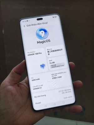 Honor 100 Pro 16GB/256GB Trắng Pin 92. Mua bán Điện thoại tại Quận Gò Vấp Tp Hồ Chí Minh được đăng bởi hoài