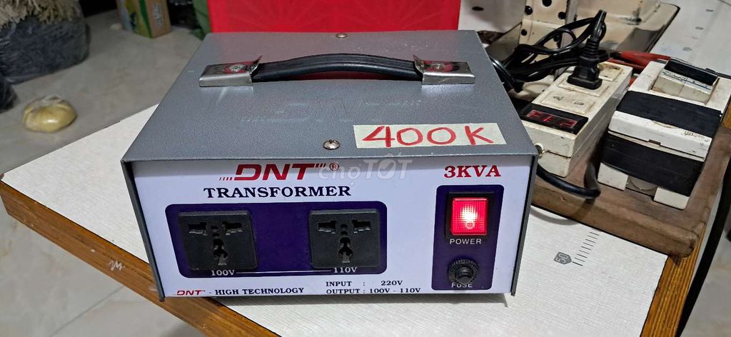 BIẾN ÁP TƯ NGÂU 3KVA ĐIỆN 100V ~ 110V..".""