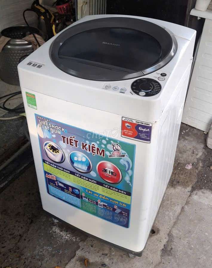 Máy giặt Sharp Trắng đã sử dụng 8kg. Mua bán Máy giặt tại Quận 5 Tp Hồ Chí Minh được đăng bởi Shop tủ lạnh máy giặt hình 1