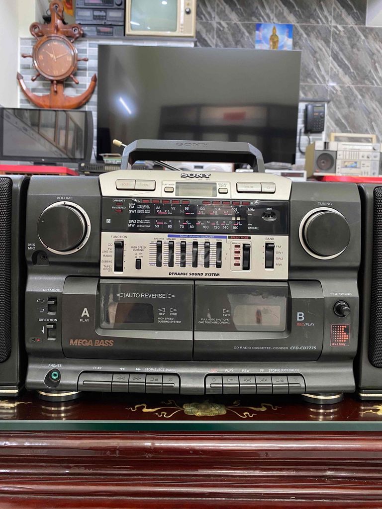 Đài cassette CD Sony CFD-CD777S. Mua bán Tivi, Âm thanh tại Quận 12 Tp Hồ Chí Minh được đăng bởi Nguyễn Nam Nhi hình 1