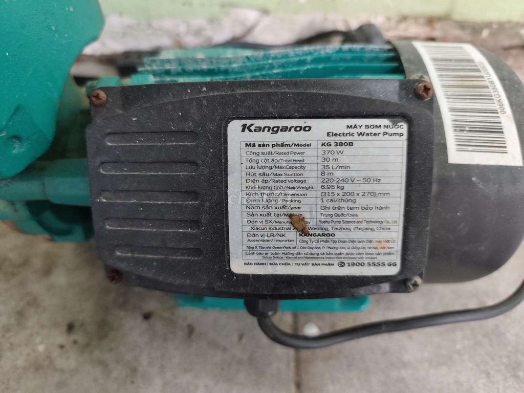 Máy bơm nước Kangaroo KG 380B. Mua bán Đồ chuyên dụng, Giống nuôi trồng tại Quận 7 Tp Hồ Chí Minh được đăng bởi HẢI ĐĂNG hình 1