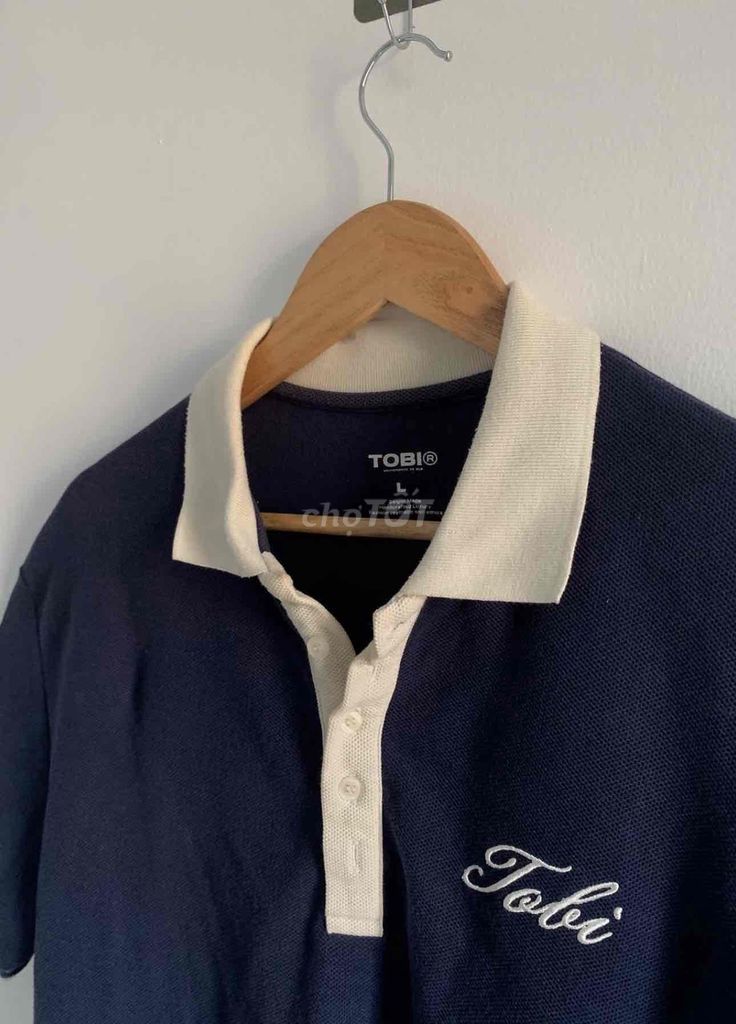 Áo Polo TOBI L Xanh navy, Trắng. Mua bán Quần áo tại Quận Nam Từ Liêm Hà Nội được đăng bởi Công Thành Nguyễn hình 1