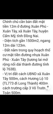 Đât đẹp, mặt tiền nhựa,. Mua bán đất tại Huyện Cẩm Mỹ Đồng Nai được đăng bởi Hiep