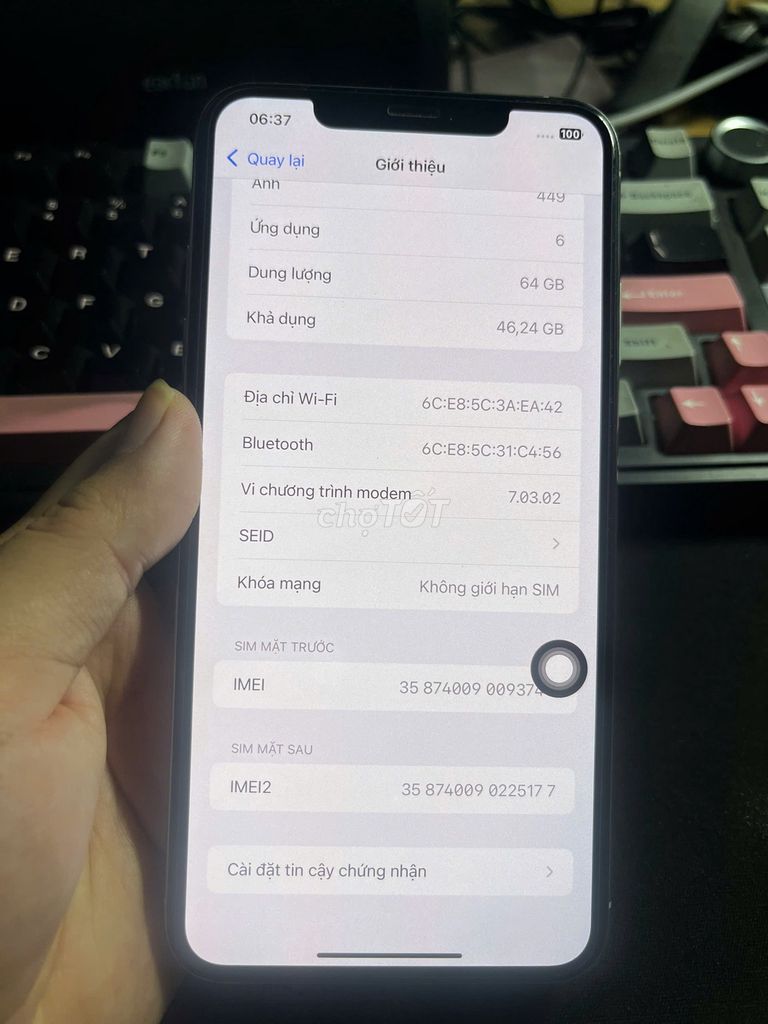 Apple iPhone Xs Max 64GB Bạc Quốc Tế. Mua bán Điện thoại tại Quận 4 Tp Hồ Chí Minh được đăng bởi TN hình 1