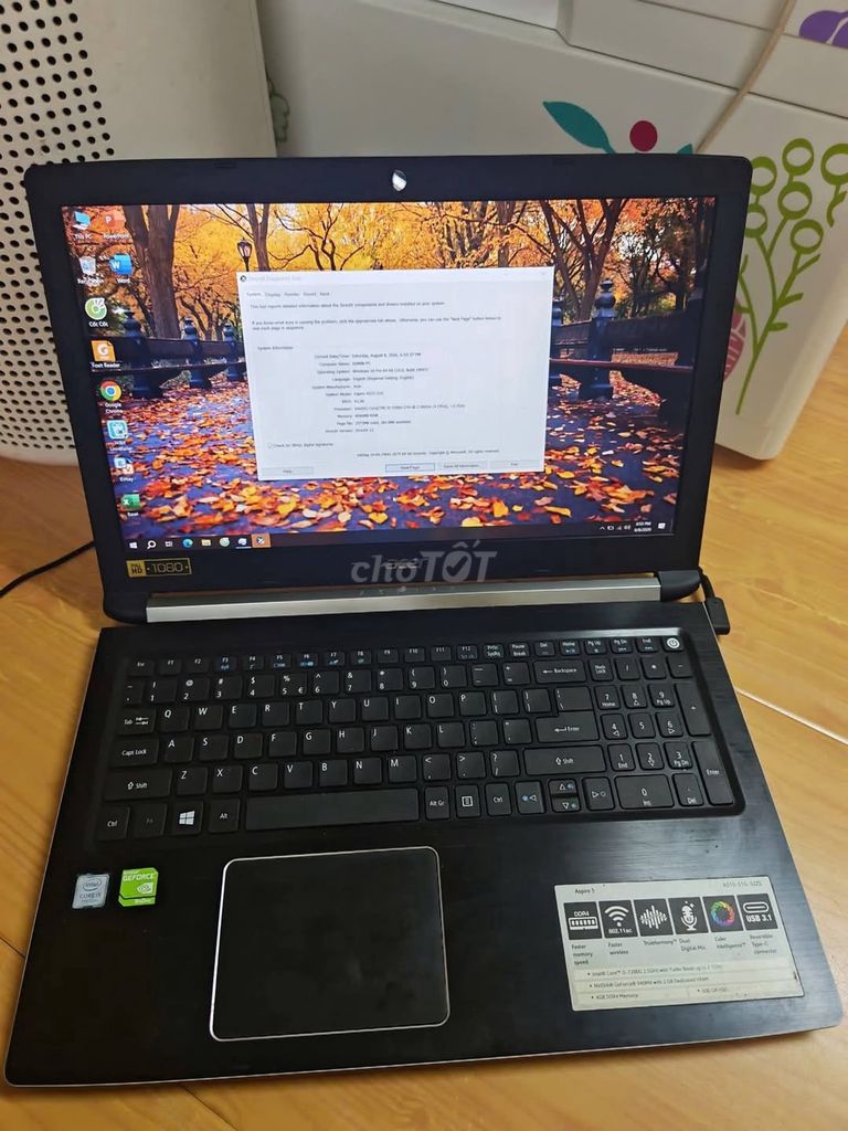 Acer Aspire 5 i5 Gen 7 4GB/SSD Đen Like New. Mua bán Laptop tại Quận 10 Tp Hồ Chí Minh được đăng bởi Hội Đồ Điện Tử hình 1