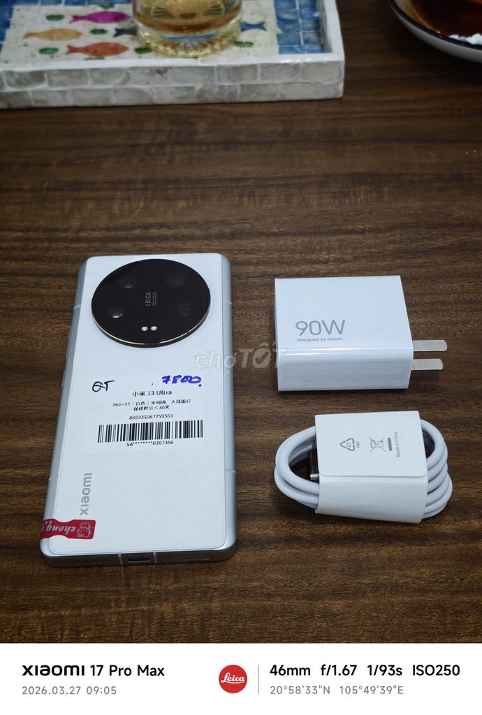 Xiaomi Mi 13 Ultra 16/1TB Quốc Tế sạc 90w có COD. Mua bán Điện thoại tại Quận Hoàng Mai Hà Nội được đăng bởi Trần Ngọc Hiếu hình 1