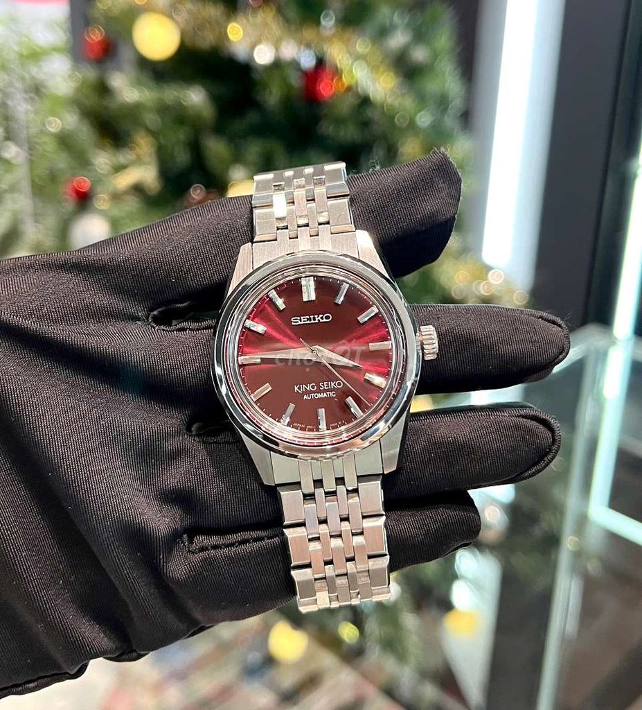 King Seiko Đỏ Mận Size 37mm Lướt Fullbox