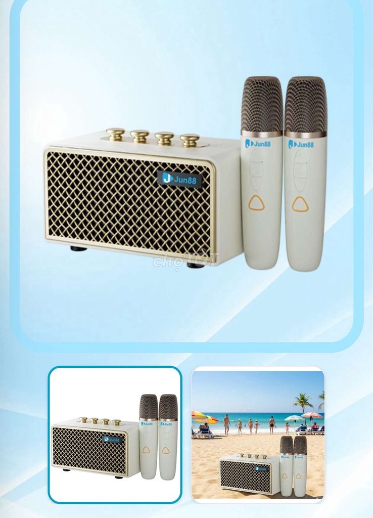 Loa karaoke mini Jun88 Trắng. Mua bán Tivi, Âm thanh tại Huyện Củ Chi Tp Hồ Chí Minh được đăng bởi Nguyễn Bùi Chiến Thắng hình 1