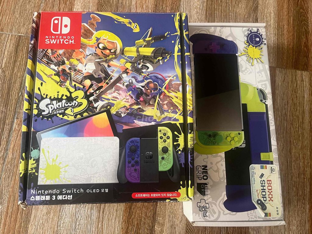 Nintendo Switch OLED Splatoon Full box + đĩa game. Mua bán Thiết bị chơi game tại Quận Lê Chân Hải Phòng được đăng bởi Trần Quân hình 1