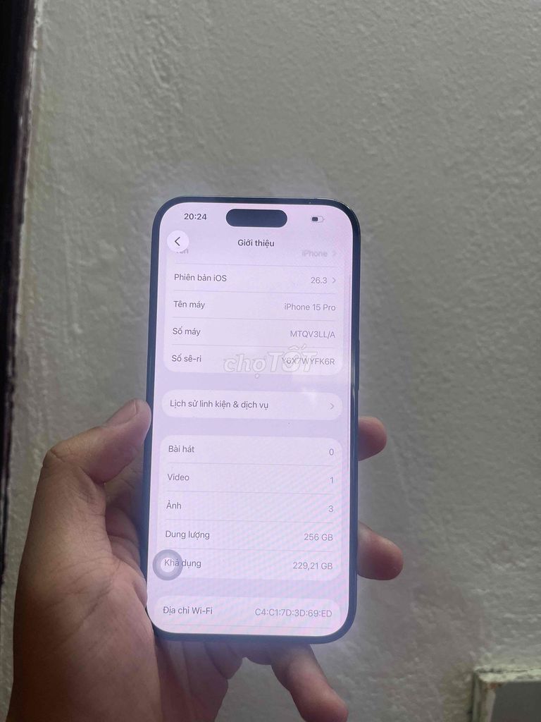 Apple iPhone 15 Pro 256GB Xanh. Mua bán Điện thoại tại Quận Cầu Giấy Hà Nội được đăng bởi Pham Kien hình 1
