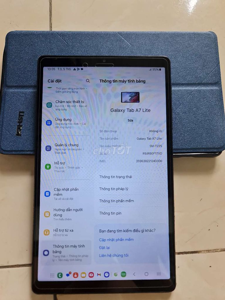 Samsung Tab A7 Lite 3GB/32GB Đen. Mua bán Máy tính bảng tại Thành phố Thủ Đức Tp Hồ Chí Minh được đăng bởi Anh Tuan Tran hình 1