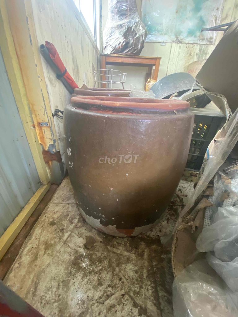 Khạp gốm Nâu 40L. Mua bán Đồ sưu tầm, đồ cổ tại Quận Liên Chiểu Đà Nẵng được đăng bởi LÂM TRẦN hình 1