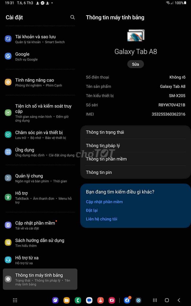 Samsung Galaxy Tab A8 bạc. Mua bán Máy tính bảng tại Quận Sơn Trà Đà Nẵng được đăng bởi Hennessy Bòng hình 1