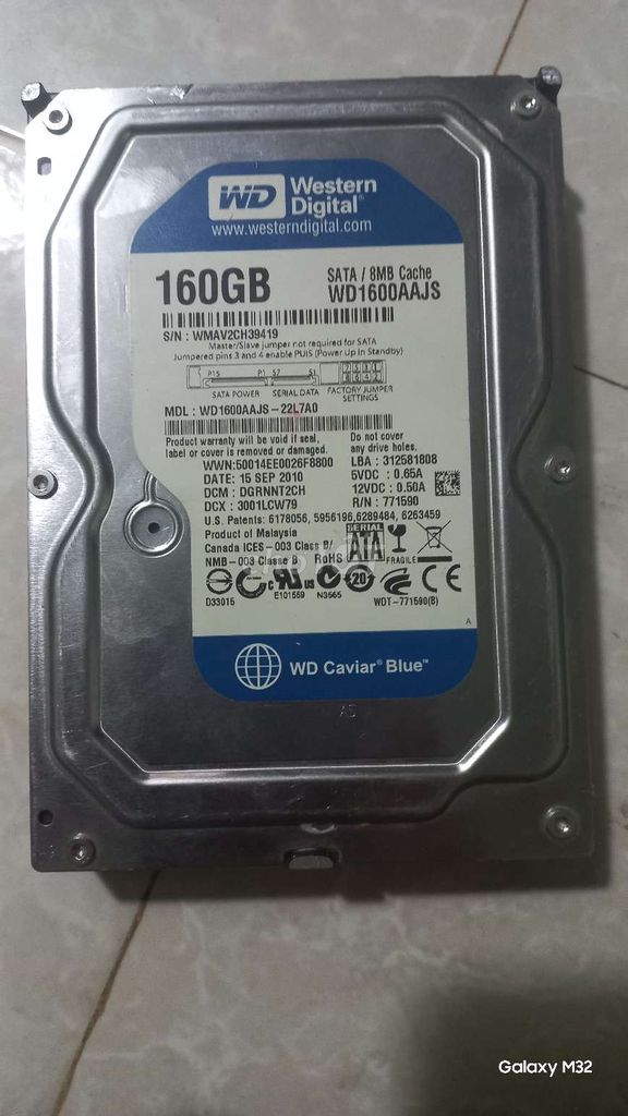 Ổ cứng HDD Western Digital WD1600AAJS. Mua bán Linh kiện (RAM, Card...) tại Thành phố Buôn Ma Thuột Đắk Lắk được đăng bởi Nguyễn Nam hình 1