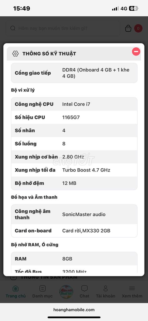 Laptop ASUS i7 8GB/512GB 15.6 inch. Mua bán Laptop tại Thành phố Biên Hòa Đồng Nai được đăng bởi Dương Long hình 1