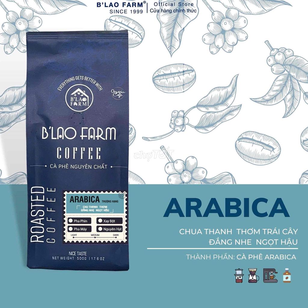 Cà phê rang mộc BLao Farm Arabica. Mua bán Đồ ăn, thực phẩm và các loại khác tại Thành phố Thủ Đức Tp Hồ Chí Minh được đăng bởi Blao Farm Việt Nam hình 1