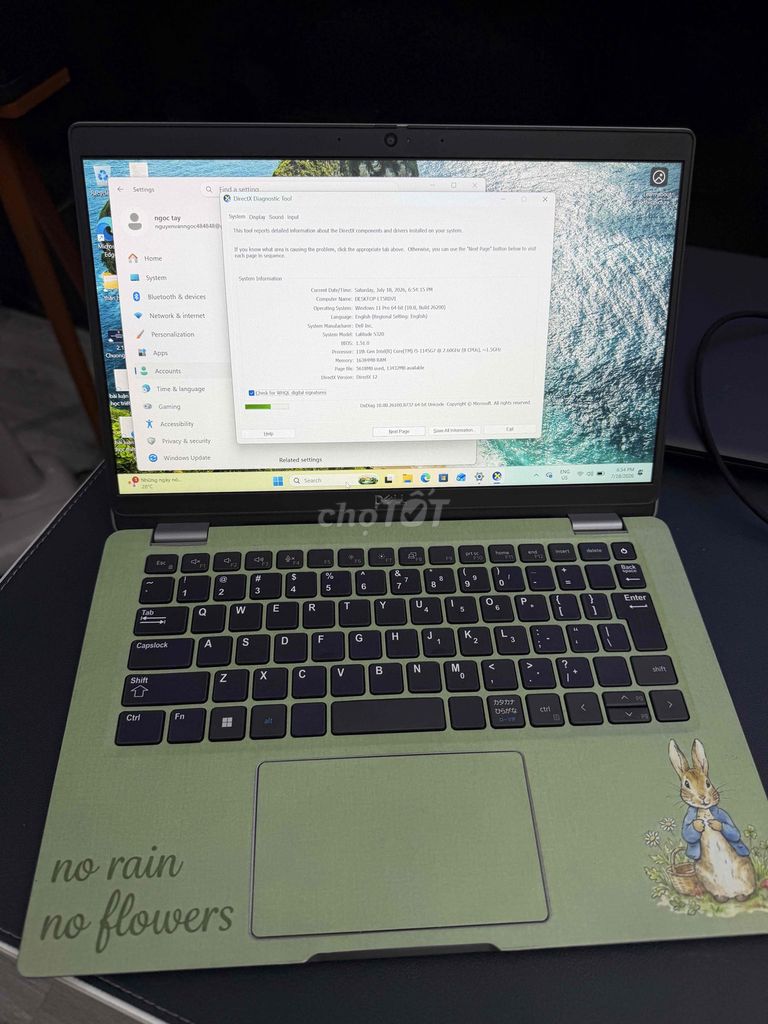 Dell 5320 i5-11th 13.3 inch 16GB/256GB t480s 3t5. Mua bán Laptop tại Thành phố Thủ Dầu Một Bình Dương được đăng bởi Ngọc Tây Tech hình 1