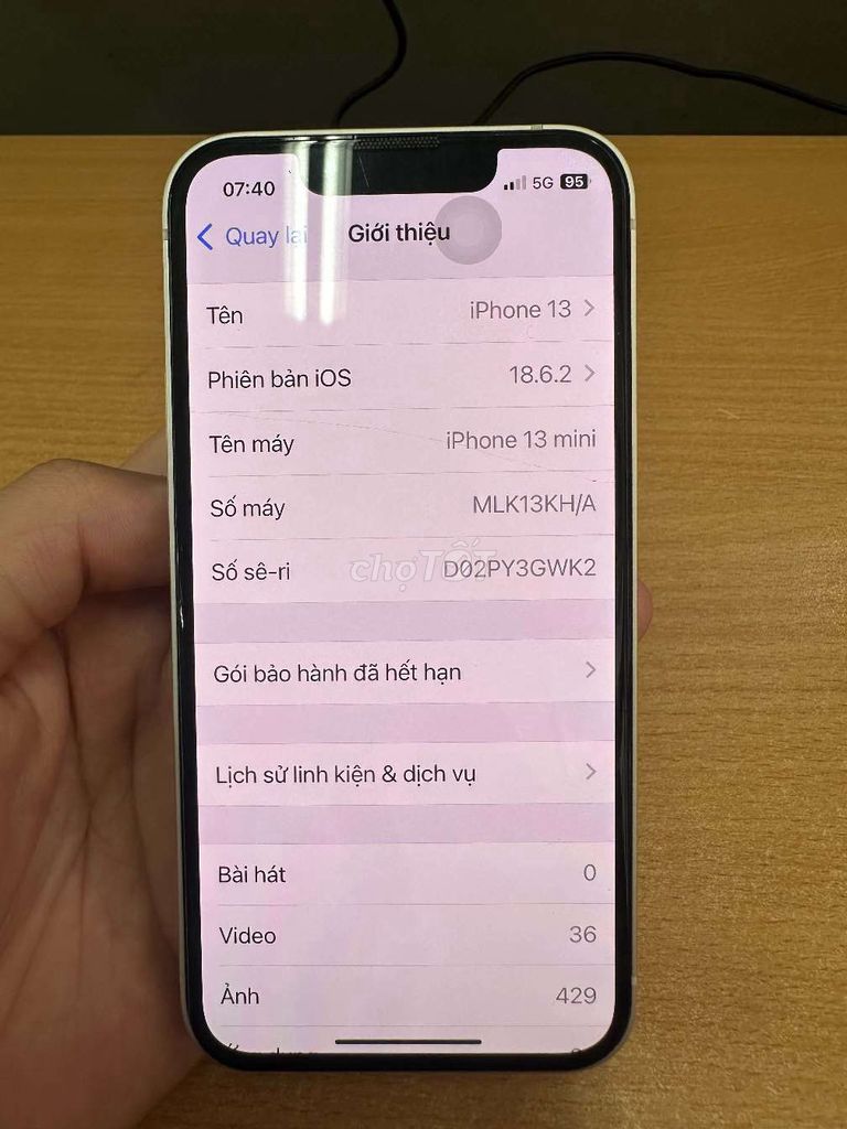 Apple iPhone 13 mini Trắng. Mua bán Điện thoại tại Quận Thanh Xuân Hà Nội được đăng bởi minh hung hình 1