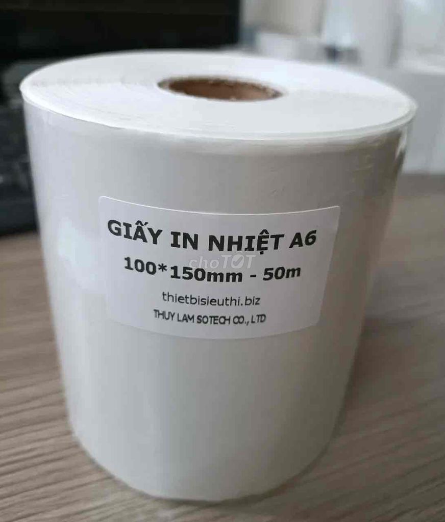 Giấy in nhiệt khổ A6