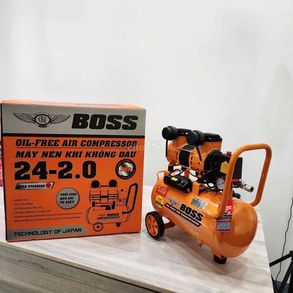 Máy nén khí Boss 24L 2HP. Mua bán Đồ chuyên dụng, Giống nuôi trồng tại Quận 12 Tp Hồ Chí Minh được đăng bởi BOSS VIỆT NAM hình 1