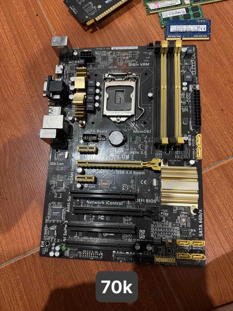 Bo mạch chủ ASUS H87-Plus. Mua bán Linh kiện (RAM, Card...) tại Thành Phố Đồng Hới Quảng Bình được đăng bởi TuanNgoc Ha hình 1