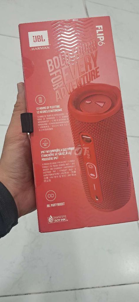 Loa Bluetooth JBL Flip 6 Đỏ 30W nguyên seal. Mua bán Tivi, Âm thanh tại Quận 10 Tp Hồ Chí Minh được đăng bởi Sơn Nguyễn hình 1