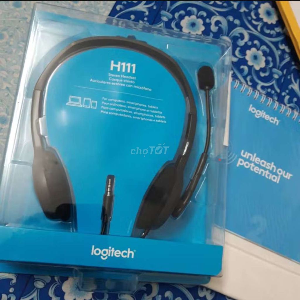 Tai nghe Logitech H111 jack 3.5 còn mới