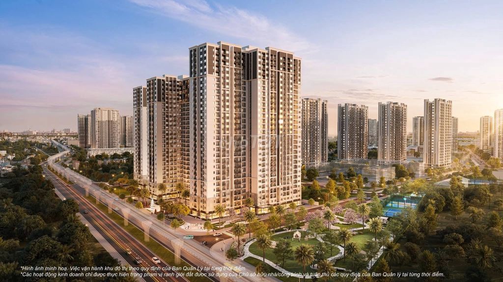 Квартира 2 спальни, The London, Vinhomes Ocean Park, вид на парк