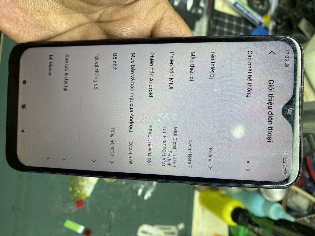 thanh lý Redmi Note 7 4GB/64GB chữa cháy. Mua bán Điện thoại tại Quận 6 Tp Hồ Chí Minh được đăng bởi Minh Phước hình 1