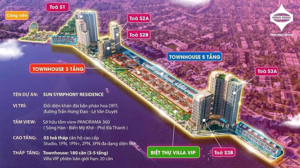 Bán căn 1PN+ 56m2 Tòa S1 dự án Sun Symphony Resdience Đà Nẵng