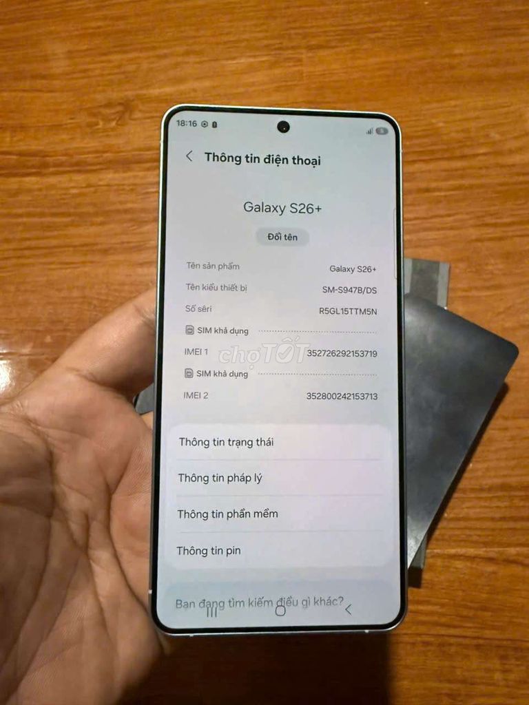 thanh lý Samsung Galaxy S26+ Xanh 12GB/256GB. Mua bán Điện thoại tại Quận 3 Tp Hồ Chí Minh được đăng bởi luungoc hình 1