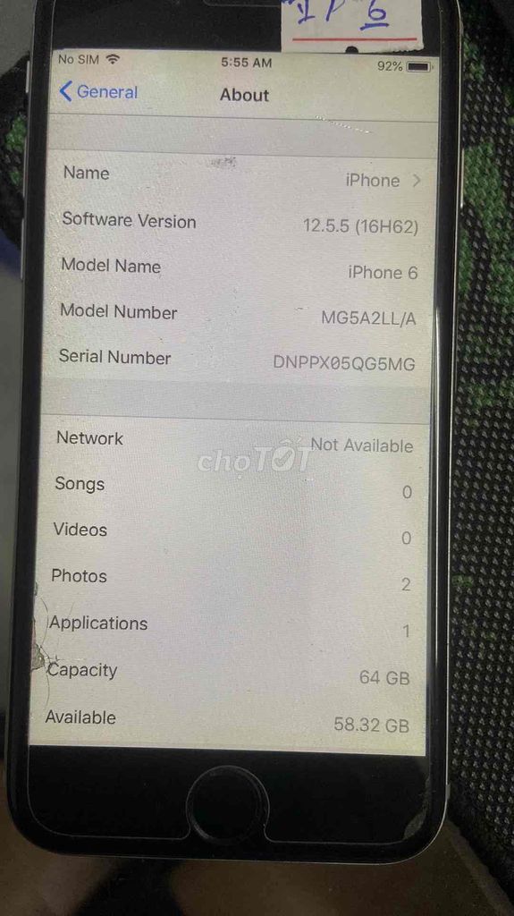 iphone 6 64gb QT. Mua bán Điện thoại tại Quận Thanh Khê Đà Nẵng được đăng bởi thắng hình 1