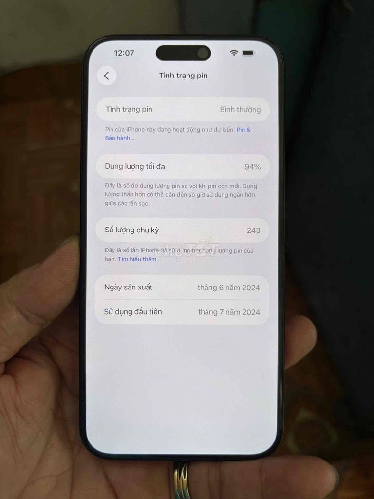 iPhone 15 Pro Max 256GB Xanh pin94%. Mua bán Điện thoại tại Quận Thanh Khê Đà Nẵng được đăng bởi Nguyễn Thị Thu Phương hình 1