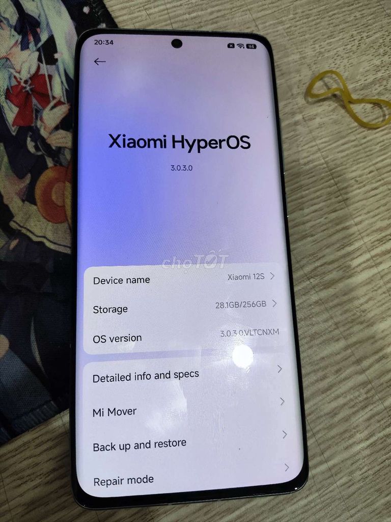 Xiaomi 12S 256GB lưng da xanh. Mua bán Điện thoại tại Quận Đống Đa Hà Nội được đăng bởi Xem Đoán hình 1
