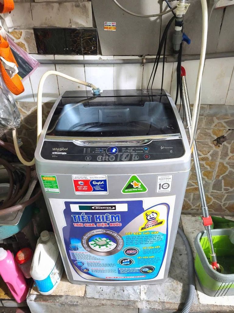 Máy giặt Whirlpool 9.5kg cửa đứng Xám. Mua bán Máy giặt tại Quận 5 Tp Hồ Chí Minh được đăng bởi Hội Đồ Điện Tử hình 1